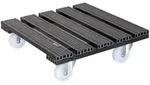 Pflanzenroller Wpc 38,5 X 38,5 X 11 Cm I Au&szlig;en + Innenbereich I Tragkraft 120 Kg