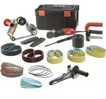 Flex Satiniermaschine Rohrbandschleifer Bandfeile Trinoxflex Bse 14-3 Inox Set