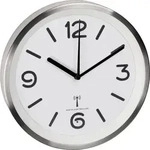 Tfa Dostmann - 60.3535.02 Funk Wanduhr 253 Mm X 42 Mm Aluminium (geb&uuml;rstet)