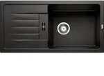 Favum Xl 6 - Silgranitsp&uuml;le, 86x44 Cm, Schwarz 526082 - Blanco