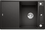 Blanco Einbausp&uuml;le Axia Iii 45 S Silgranit Mit Holzschneidbrett, Infino, Schwarz