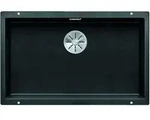 Subline 700 - Silgranitsp&uuml;le, 73x46 Cm, Schwarz 526001 - Blanco