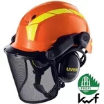 Uvex - Forsthelm Schutzhelm Mit Visier Orange Pheos Forestry 9774