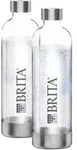 Brita 2 Sodawasserflaschenone 2 1-liter-nachf&uuml;llflaschen Leichte Bpa-freie...