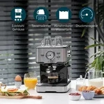 Siebtr&auml;ger Espressomaschine Mit Milchaufsch&auml;umer 2 Tassen - Auch F&uuml;r Kapseln