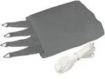 Windhager - Sonnensegel Capri 4x4m Grau Sonnenschutz Uv-schutz 50+ Sonnendach