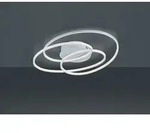 Trio Lighting - Gro&szlig;e Led Deckenlampe Gale Wei&szlig;, Dimmbar &Uuml;ber Schalter, Breite