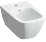 Geberit Renova Plan Wandbidet Teilgeschlossene Form, Tiefe 54cm, &Uuml;berlauf Sichtbar,
