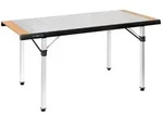 Quadra Tropic 6 Brunner Klappbarer Campingtisch Mit Holz-aluminiumplatte 146x70