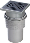 Kessel - Ablauf Practicus 45210.40 Dn100 Senkrecht, Rost Schwarz 138x138