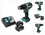 Makita Dhp 484 Rt Akku Schlagbohrschrauber 18 V 54 Nm Brushless + 2x Akku 5,0...