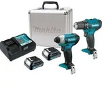 Makita - Werkzeug - 12v Akku-bohr- Und Schlagschrauber-set, 2x 1,5 Ah Cxt-akku,