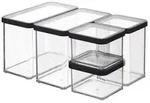 Rotho - Premium Vorratsdosen-set Loft 5 Tlg. Transparent, Frischhaltedosen