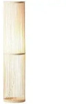 Brilliant Lampe Nori Standleuchte 1flg Natur/wei&szlig; 1x A60, E27, 40w, Geeignet F&uuml;r