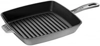 Quadratische Grillpfanne - Grafite, Grigio - 30 Cm - Staub
