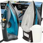 Adler Ad 5032 B&uuml;geleisen Trockenb&uuml;geleisen Keramiksohle Schwarz, Blau, Grau 2400 W