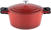 Kelomat Schmortopf Keramika Red Mit Deckel &Oslash;20 Cm 2,7 Liter Induktion