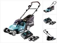 Dlm 432 Pt4 Akku Rasenm&auml;her 36 V ( 2x 18 V ) 43 Cm Brushless + 4x Akku 5,0 Ah +