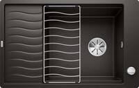 Blanco Einbausp&uuml;le Elon Xl 6 S-f Silgranit Infino Schwarz