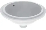 Geberit Variform Unterbauwaschtisch Rund, 330mm, Ohne Hahnloch,