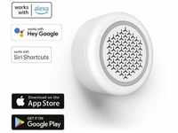 Smarte Alarmsirene, 97,4 dB, Ton und Blitzleuchte, per Sprache/App steuern -...