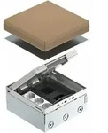Obo Bettermann Bodentank Komplett 3fach Vde-steckdose Edelstahl, Rostfrei A2 1.4301,