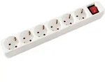 Valueline - Value 19.99.1087 Steckdosenleiste Mit Schalter Wei&szlig; Schutzkontakt 1 St.