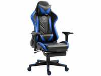 Trisens - Gaming Stuhl mit Fußstütze und ergonomsichen 4D-Armlehnen gaming chair in