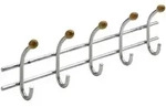 Hettich Garderobenleiste 5 Haken 43,0 X 13,5 X 6,5 Cm Silber Hakenleiste