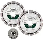 Metabo Set: 2xdiamanttrennscheibe 125x22,23mm, "up" + 1xquickspannmutter M14