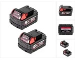 Akku Starter 18v Set Mit 2x M18 B5 Akku 18v 5,0ah - Milwaukee