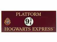 Harry Potter Hogwarts Express Logo led Lampe, Platform 9 3/4 rot/gelb, aus