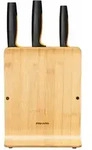 Fiskars - 1057553 Functional Form Messerblock Mit 3 Messern, Bambus
