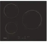 Cerankochfeld 60 Cm 3 Brenner 5500 W Schwarz Candy Ch63ct