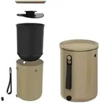 Skaza Bokashi Komposter Organko 2 9,6l + 1 Kg Aktivator - Cappuccino