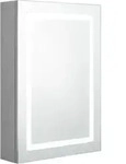 Led-bad-spiegelschrank Betongrau 50x13x70 Cm Vidaxl