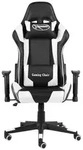 Vidaxl - Gaming-stuhl Drehbar Wei&szlig; Pvc