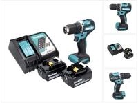 Makita Ddf 487 Rg Akku Bohrschrauber 18 V 40 Nm Brushless + 2x Akku 6,0 Ah +