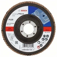 Bosch - F&auml;cherschleifscheibe X431 Standard For Metal Gerade 115 Mm 120 Glasgewebe -