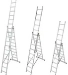Krause Corda Vielzweckleiter Aluminium 3x 6 Sprossen