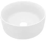 Luxuri&ouml;ses Waschbecken Rund Matt Wei&szlig; 40x15 Cm Keramik - Vidaxl