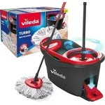 Vileda - 4023103227446 Mopp, Mopp Und Eimer Einzeltank Schwarz, Rot