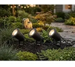 Trio - Schwenkbarer Garten Baumstrahler Ubangi 3er Set Mit Erdspie&szlig; & 5m
