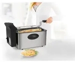 Princess - Kaltzonen Fritteuse Edelstahl Mit Deckel 2000watt, 4 Liter