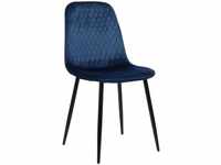 CLP - Stuhl Giverny Samt blau