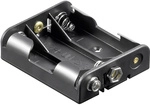 11984 Batteriehalter 3x Mignon (aa) Druckknopfanschluss (l X B X H) 58 X 48.2 X 17 Mm