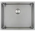 3d-sp&uuml;le Capp40r10 Edelstahl Sp&uuml;lbecken - Integral-siebkorb&uuml;berlaufventil -