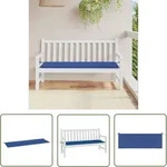 The Living Store Gartenbank-auflage K&ouml;nigsblau 150x50x3 Cm Oxford-gewebe -
