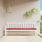 Gartenbank-auflage Rot 200x50x7 Cm Oxford-gewebe Vidaxl