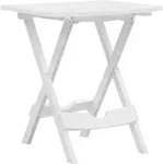 Gartentisch Klappbar 44,5x38,5x50 Cm Wei&szlig; Vidaxl